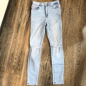 high-rise jeans